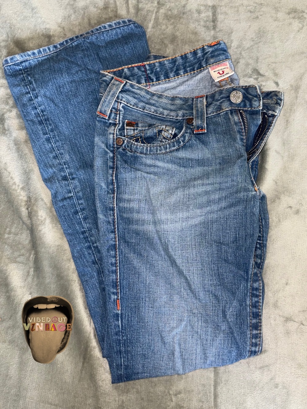 True Religion Women’s Medium Blue Boot Cut Jeans